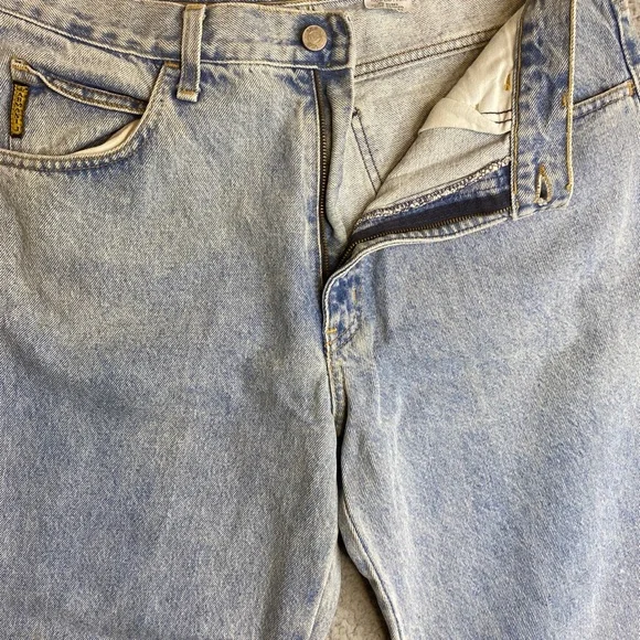 Wrangler jeans Mens 36x34 blue denim pants light wash